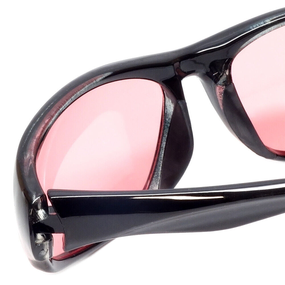 Calabria FL-41 Pink Tint Glasses Light Sensitive In/Outdoor Migraine Sunglasses