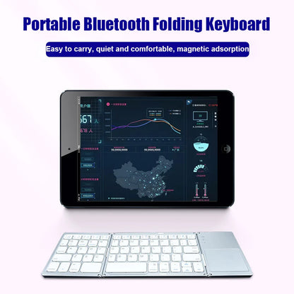 Folding Keyboard Bluetooth with Touchpad